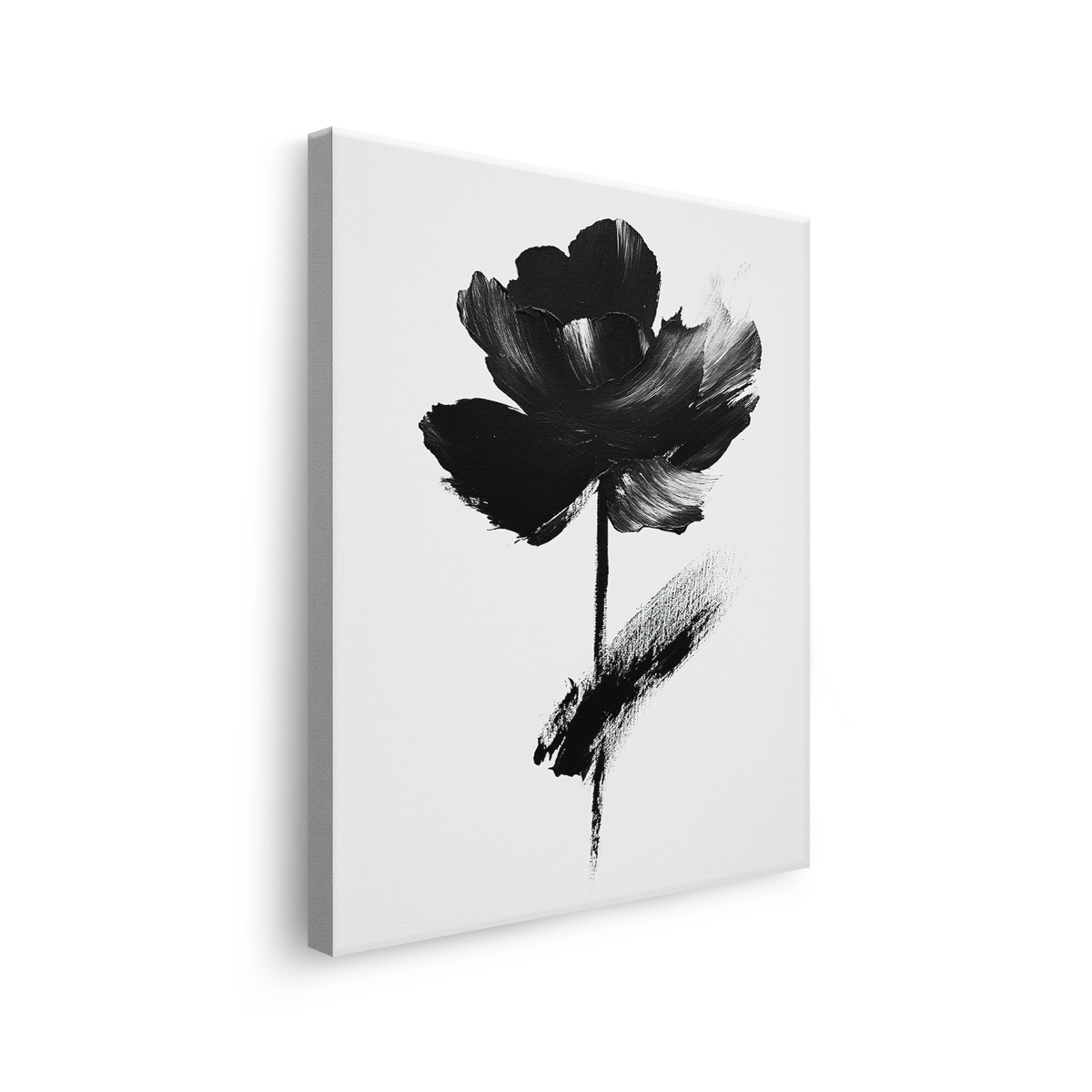 Set-3-Tablouri-Canvas-Flori-Abstracte-Pictura-Moderna-Alb-Negru-IPCVBST-23-Lateral