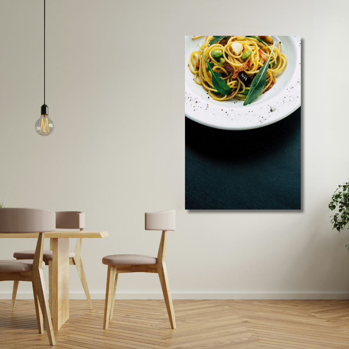 Tablou Canvas Alimente Cină Italienească cu Spaghete
