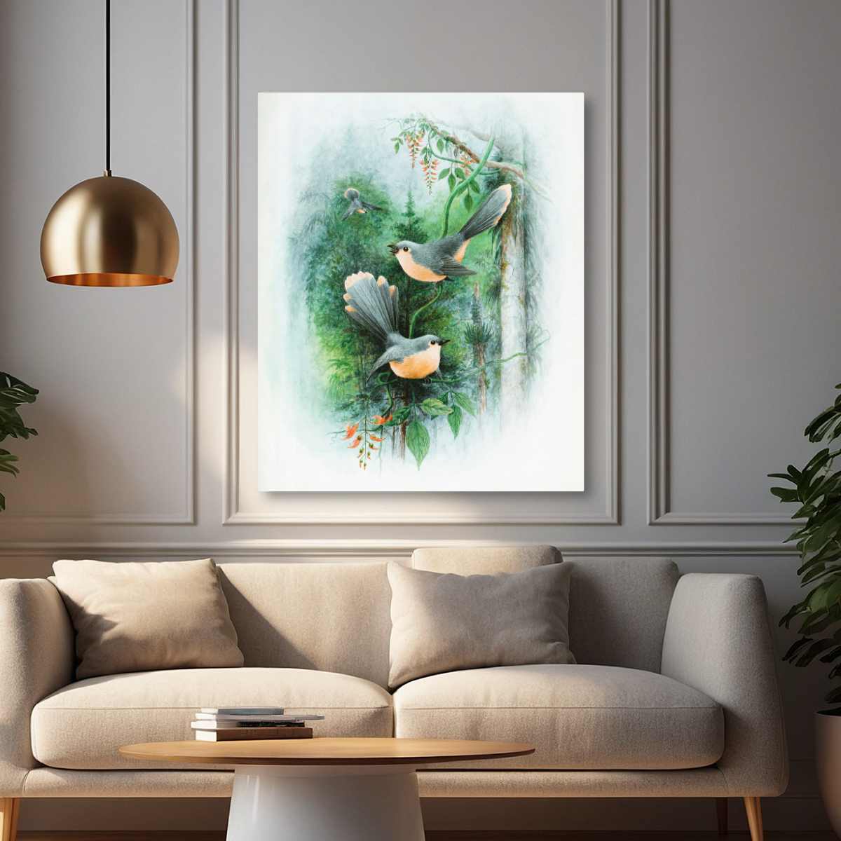 Tablou Canvas Artistic Pasari in Natura