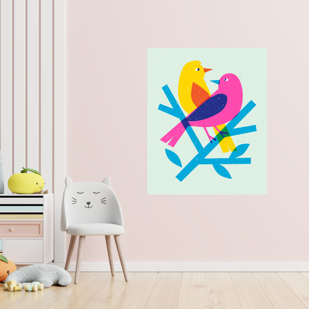 Tablou Canvas Copii Păsări Cântătoare