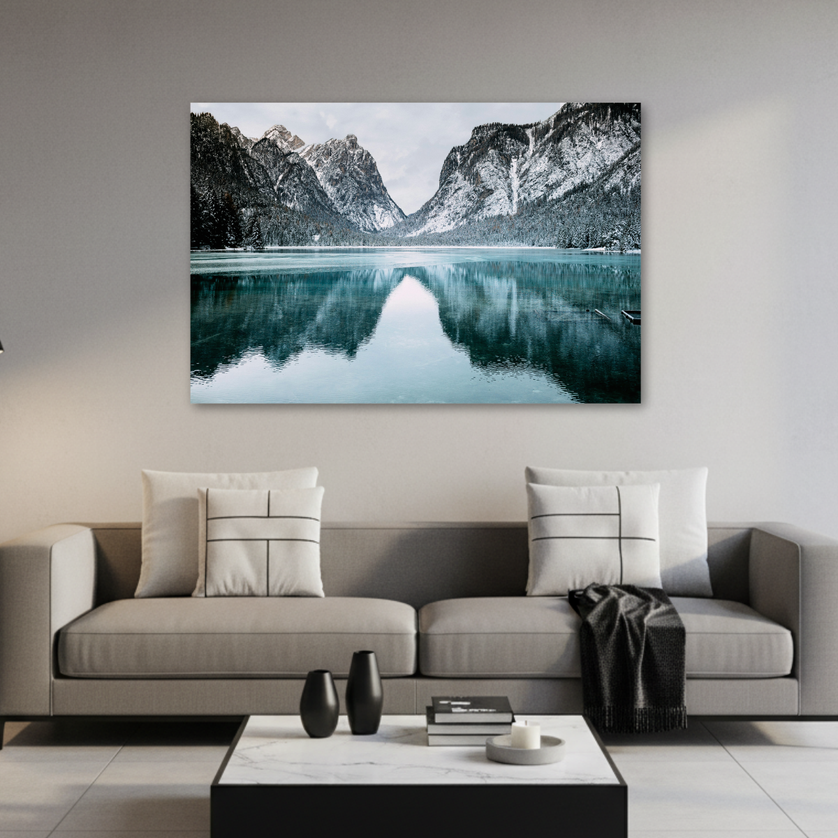 Tablou Canvas Natură Munte Iarnă