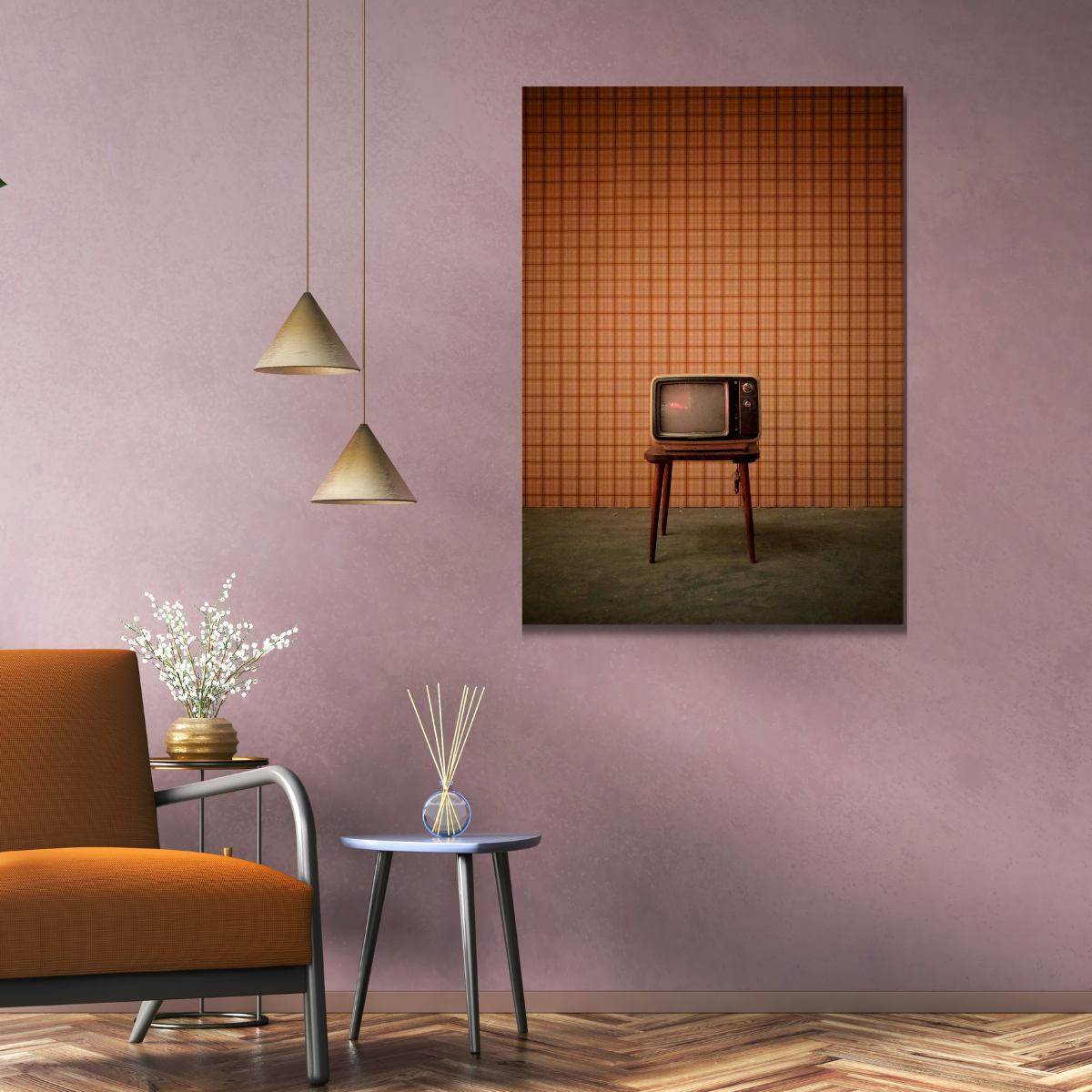 Tablou Canvas Vintage Old TV