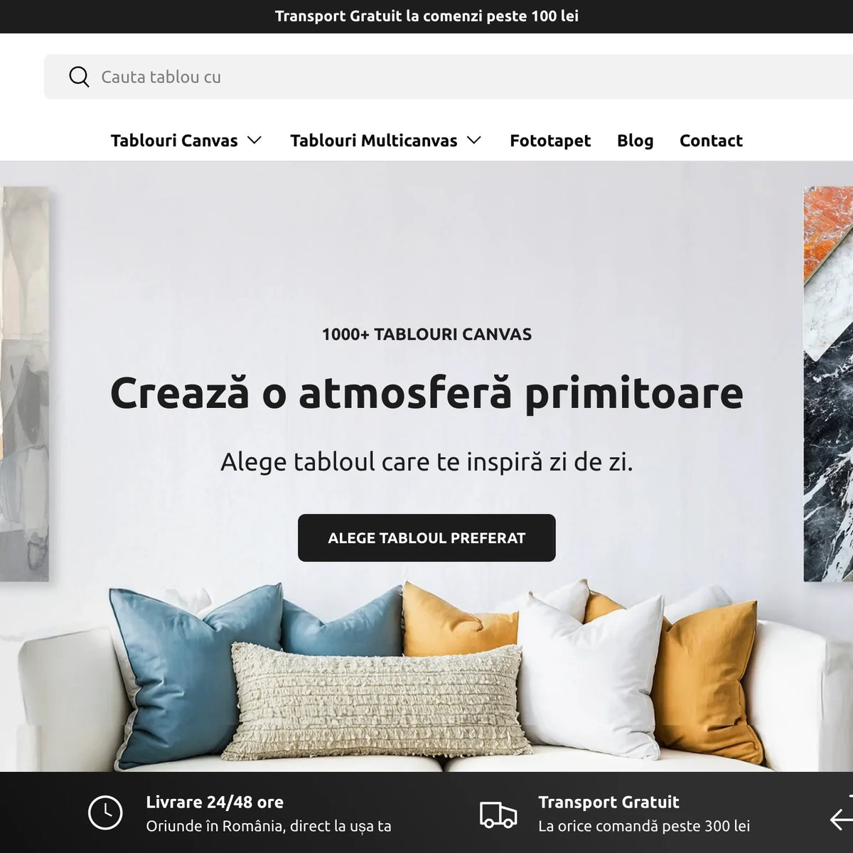 Infinit Print - Tablouri Canvas și Multicanvas