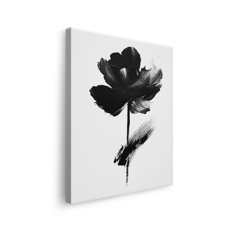 Set-3-Tablouri-Canvas-Flori-Abstracte-Pictura-Moderna-Alb-Negru-IPCVBST-23-Lateral