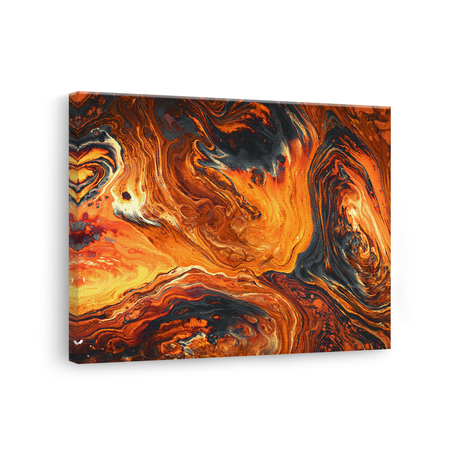 Tablou Canvas Abstract Orange Lava