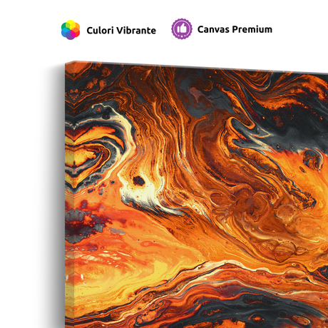 Tablou Canvas Abstract Orange Lava