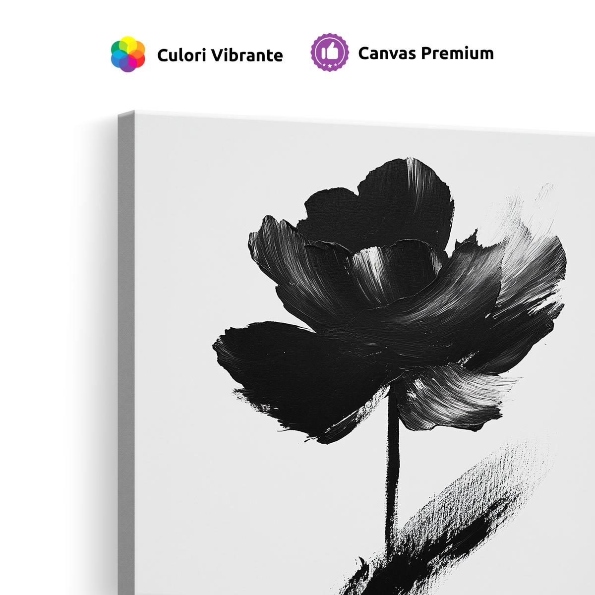 Tablou-Canvas-Floare-Monocroma-Abstracta-Pictura-Moderna-Alb-Negru-IPCVBST-23-Detaliu