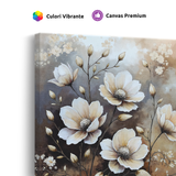 Tablou-Canvas-Flori-de-Magnolie-Pastelate-Pictural-Bej-Maro-IPCVBST-5-Detaliu