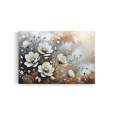 Tablou-Canvas-Flori-de-Magnolie-Pastelate-Pictural-Bej-Maro-IPCVBST-5-Fata