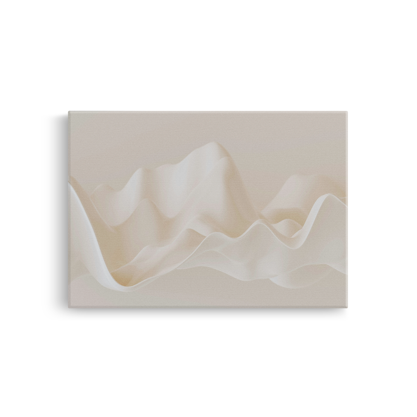Tablou Canvas Forme Fluide, Compoziție Elegantă, Bej