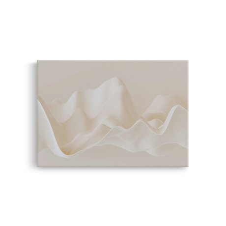 Tablou Canvas Forme Fluide, Compoziție Elegantă, Bej