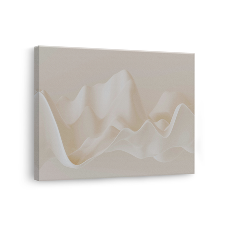 Tablou Canvas Forme Fluide, Compoziție Elegantă, Bej