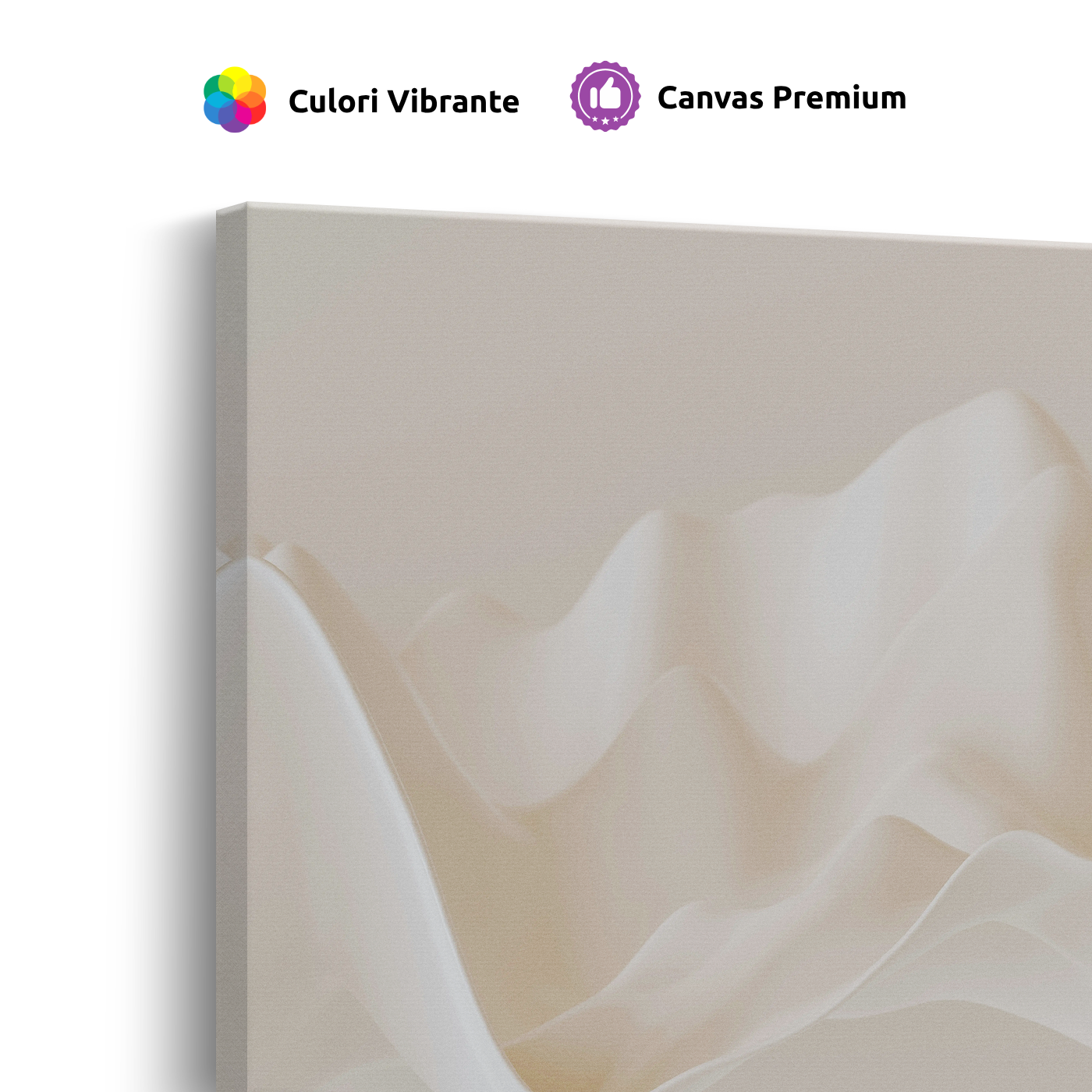 Tablou Canvas Forme Fluide, Compoziție Elegantă, Bej