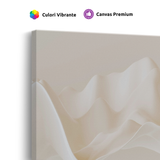 Tablou Canvas Forme Fluide, Compoziție Elegantă, Bej