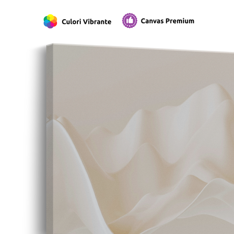 Tablou Canvas Forme Fluide, Compoziție Elegantă, Bej