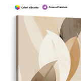 Tablou-Canvas-Forme-Organice-Abstracte-Stil-Japandi-Bej-Maro-IPCVBST-26-Detaliu