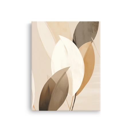 Tablou-Canvas-Forme-Organice-Abstracte-Stil-Japandi-Bej-Maro-IPCVBST-26-Fata