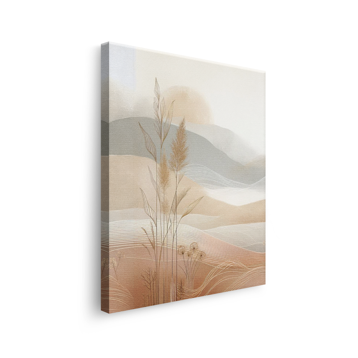 Tablou-Canvas-Natura-Minimalista-Stil-Japandi-Bej-Teracota-IPCVBST-27-Lateral