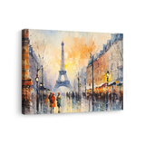Tablou-Canvas-Peisaj-Romantic-cu-Turnul-Eiffel-Pictura-Portocaliu-Albastru-IPCVBST-3-Lateral