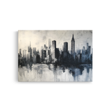 Tablou-Canvas-Reflexii-Urbane-Monocrome-Peisaj-Urban-Negru-Gri-IPCVBST-1-Fata