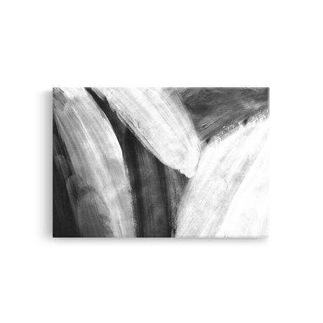 Tablou-Canvas-Textura-Abstracta-Pensulata-Modern-Alb-Negru-IPCVBST-12-Fata