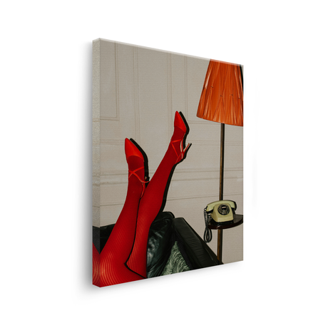 Tablou Canvas Vintage Red Lady
