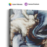 Tablou Canvas Abstract Fluid Minimalist, Modern, Alb-Albastru