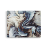 Tablou Canvas Abstract Fluid Minimalist, Modern, Alb-Albastru