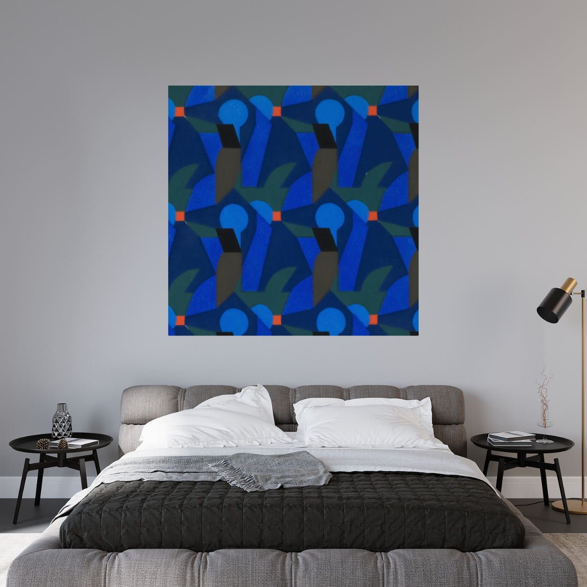 Tablou Canvas Abstract Albastru Egiptean