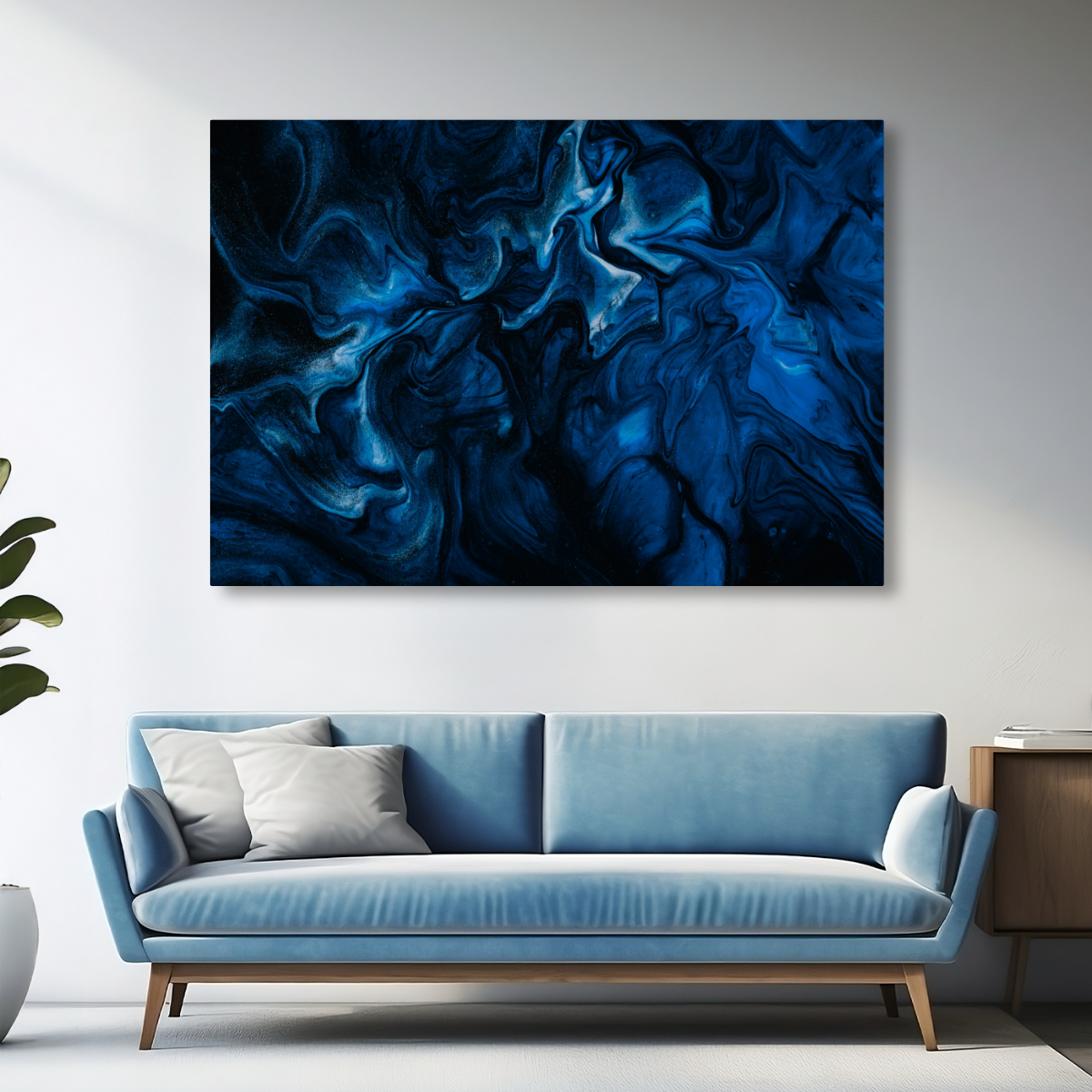 Tablou Canvas Abstract Albastru