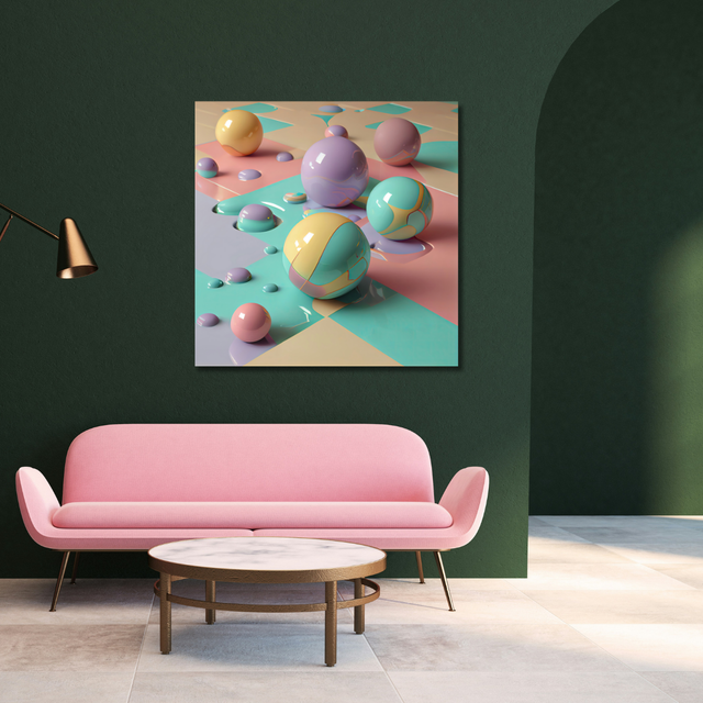 Tablou Canvas Abstract Bubble Trouble