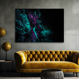 Tablou Canvas Abstract Futuristic Mov Verde