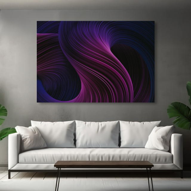 Tablou Canvas Abstract Mov Futuristic