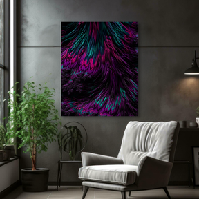 Tablou Canvas Abstract  Mov Verde