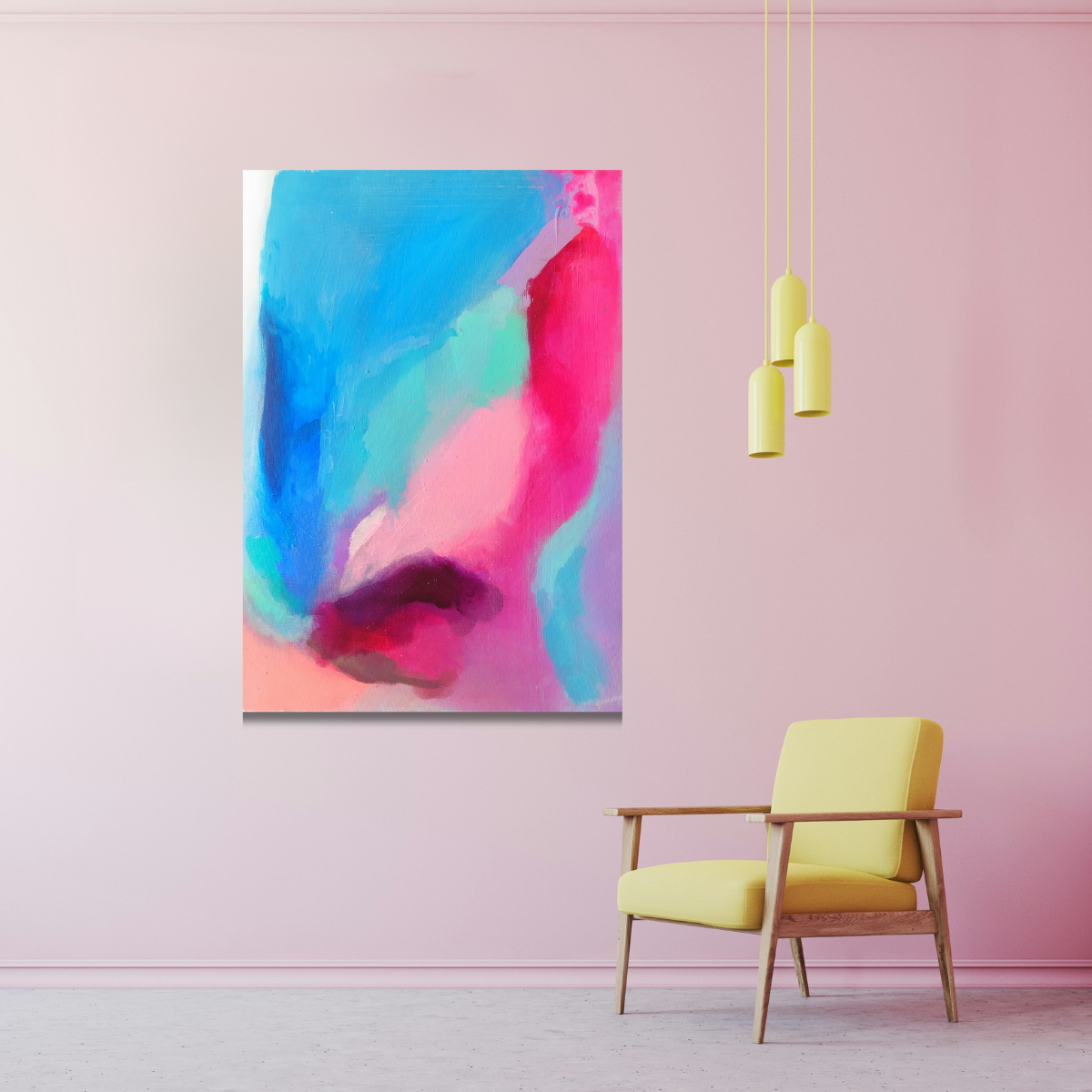 Tablou Canvas Abstract Multicolor Albastru