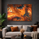 Tablou Canvas Abstract Orange Lava
