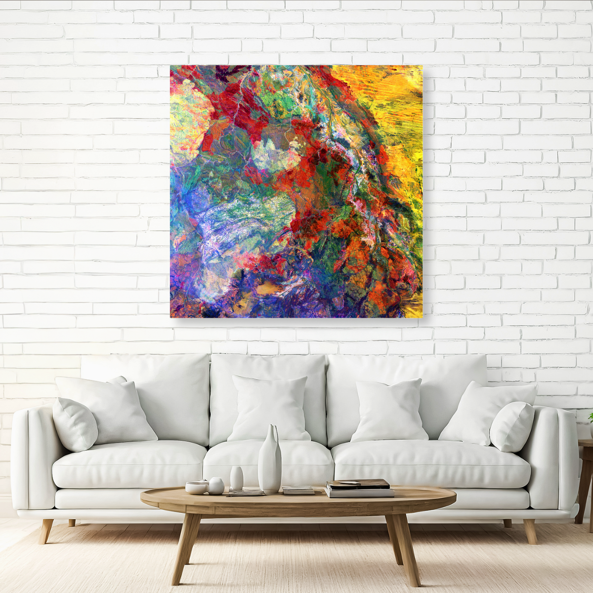 Tablou Canvas Abstract în Culori Vii