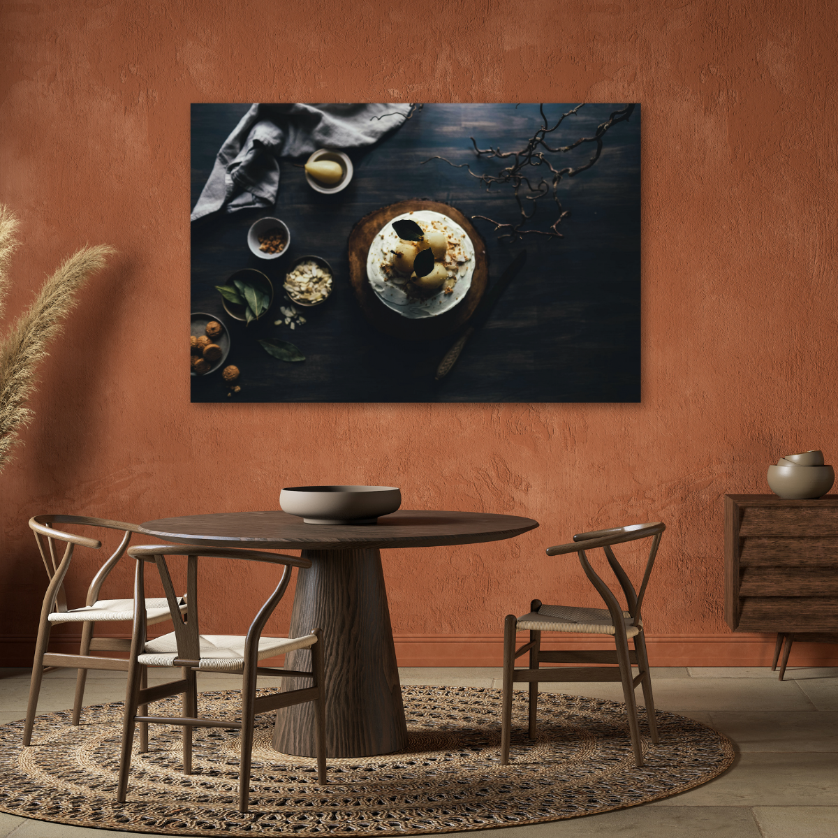 Tablou Canvas Alimente Artistic cu Mâncare Diversă