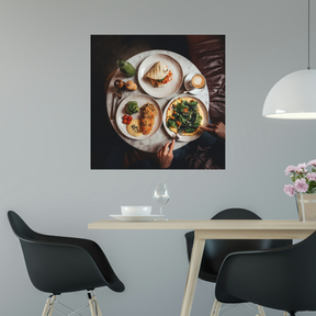 Tablou Canvas Alimente Cină în Trei