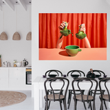 Tablou Canvas Alimente Colorat cu Broccoli
