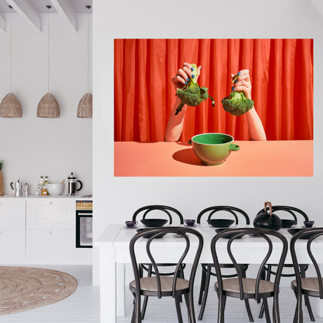 Tablou Canvas Alimente Colorat cu Broccoli