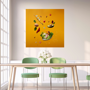 Tablou Canvas Alimente Farfurie cu Mâncare