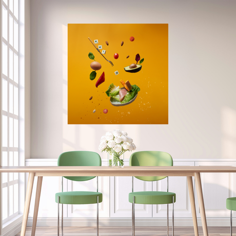 Tablou Canvas Alimente Farfurie cu Mâncare