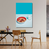 Tablou Canvas Alimente Mic Dejun Albastru