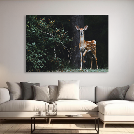 Tablou Canvas Animale Căprioară în Pădure 