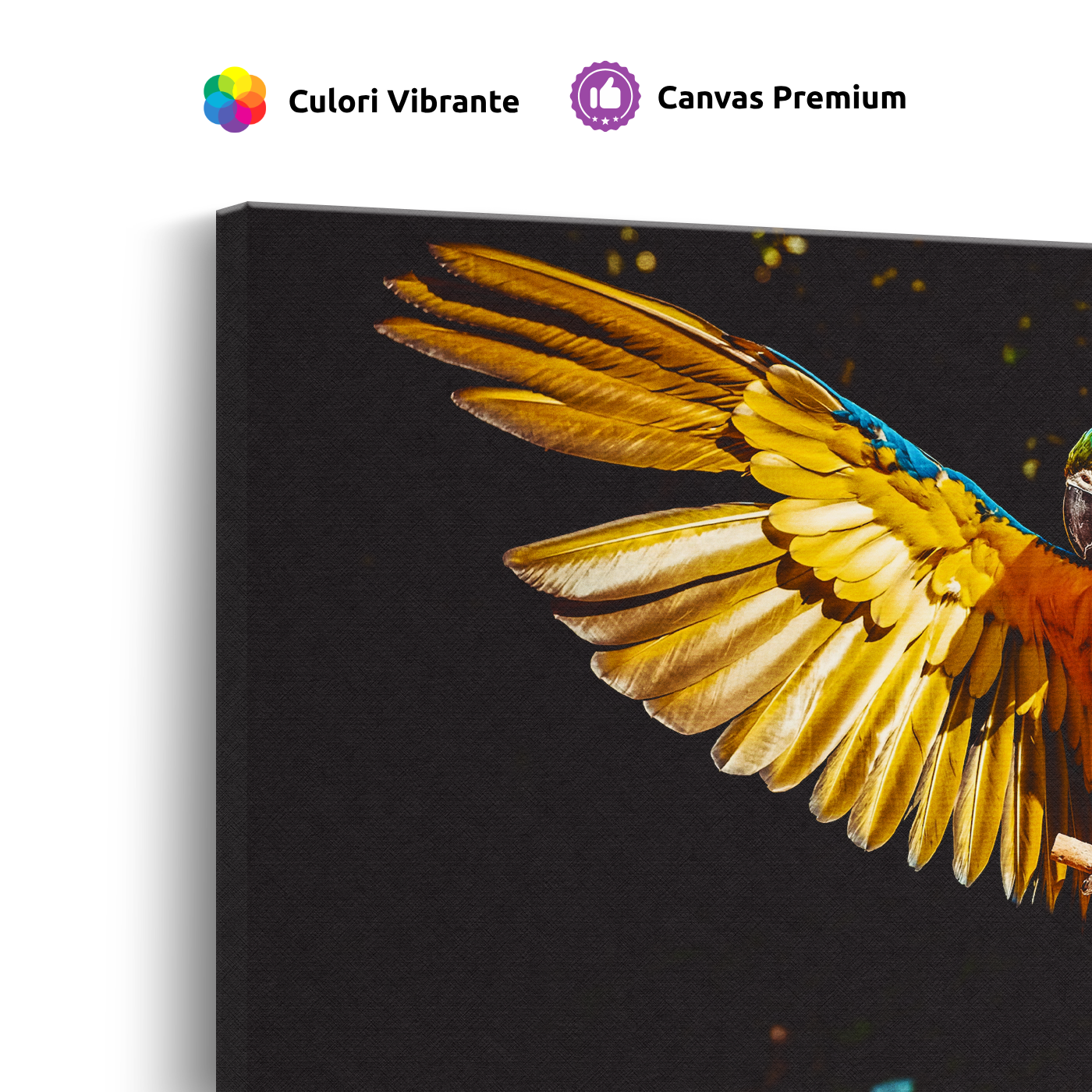 Tablou Canvas Papagal Exotic Colorat, Sălbatic, Multicolor