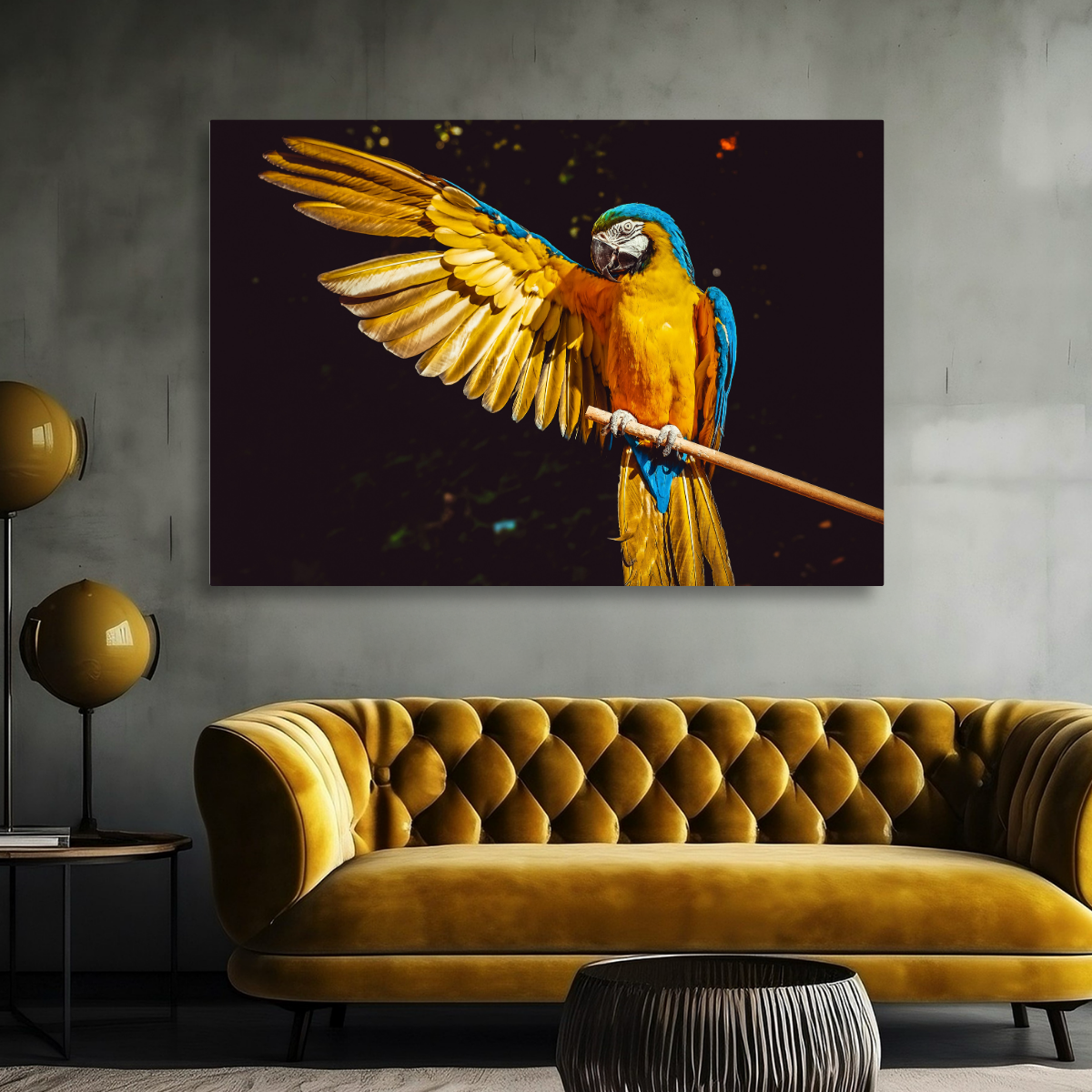 Tablou Canvas Animale Papagal Colorat