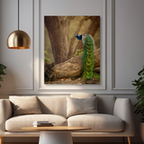 Tablou Canvas Animale Păun Sălbatic Verde