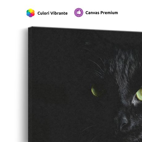 Tablou Canvas Animale Pisică Neagră