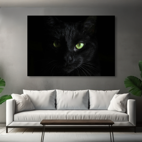 Tablou Canvas Animale Pisică Neagră